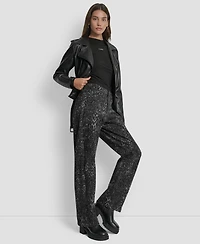 Dkny Jeans Women's Mid Rise Leopard Print