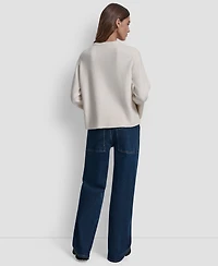 Dkny Jeans Women's High Low Hem Sweater