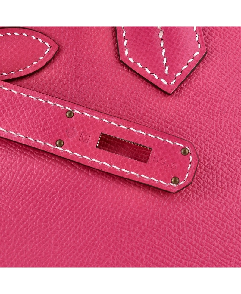Pre-Owned Hermes Birkin 30 Handbag Pink Epsom with Gold Hardware