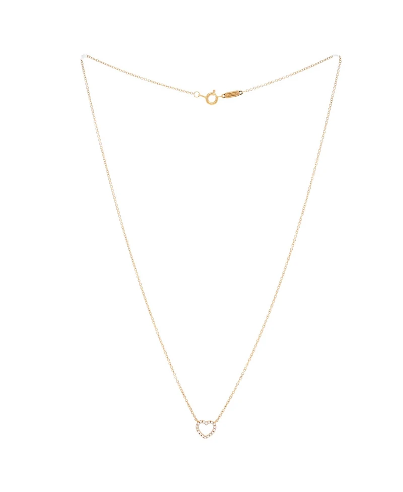 Pre-Owned Tiffany & Co. Metro Open Heart Pendant Necklace