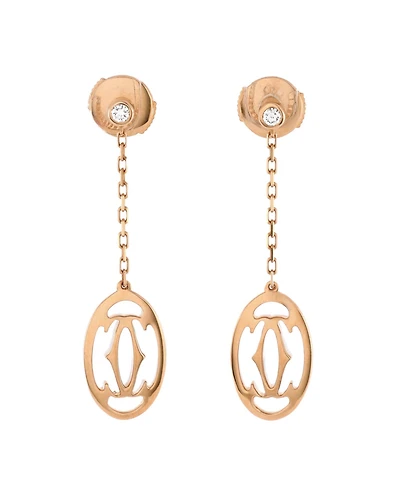 Pre-Owned Cartier Double C de Cartier Drop Earrings