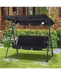 Aecojoy 3-Seat Outdoor Patio Swing Chair