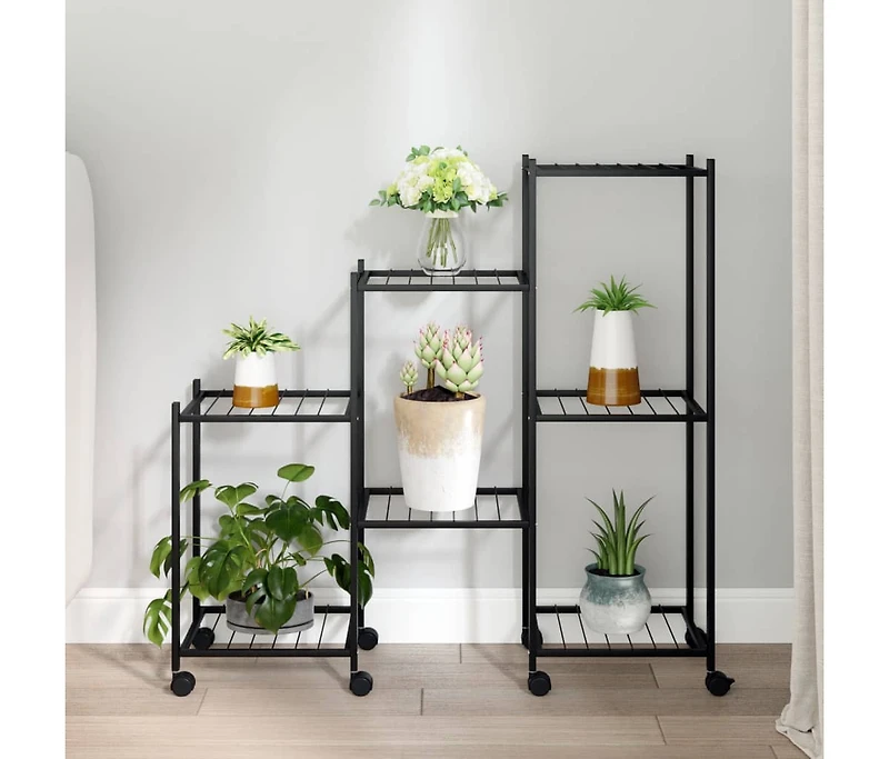 Flower Stand Black Powder-coated iron Medium Adjustable Armrests