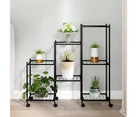 Flower Stand Black Powder-coated iron Medium Adjustable Armrests