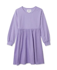 Lands' End Girls Long Sleeve Ribbed Dress