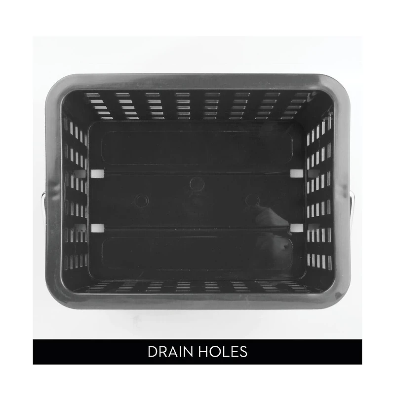 iDesign Small Stackable Shower Caddy Basket, Set of 3, Gray, Made in Usa