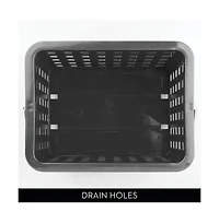 iDesign Small Stackable Shower Caddy Basket, Set of 3, Gray, Made in Usa