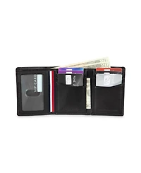Tommy Hilfiger Men's Hidden Zipper Trifold Rfid Wallet