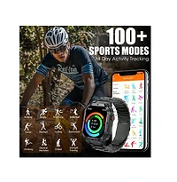 Ruxing Smart Vasip Smart Watches(Answer/Dial Calls) For Men With 1.96" Hd Screen Remote Camera Control Music Playback Control Outdoor Sports Fitn