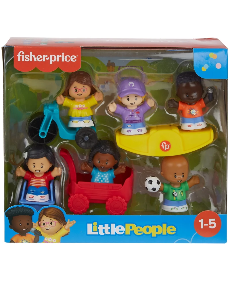 Little People Play for All Figure and Accessory Pack, 9 Pieces