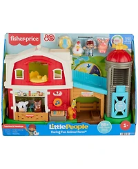 Little People Caring Fun Animal Farm Playset, 6 Play Pieces