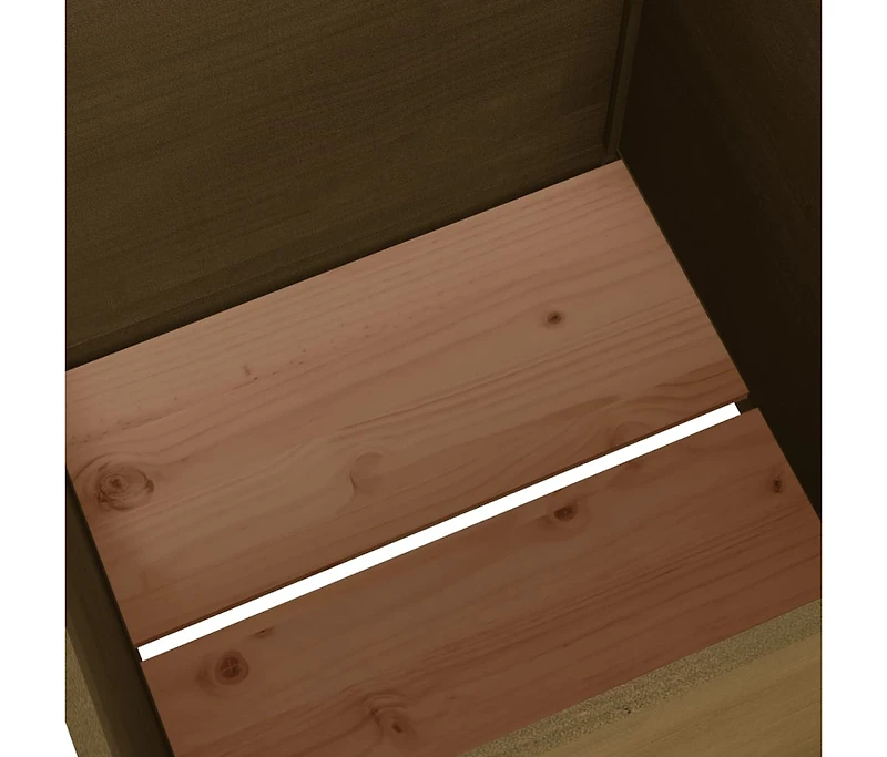 vidaXL Garden Planter Honey Brown Solid Pinewood Large Durable