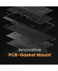 Lofree Edge Low Profile Mechanical Keyboard & Block Mouse Combo, 75% Wireless & Wired Keyboard
