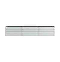 Garden Raised Bed Silver Galvanized Steel Large Durable