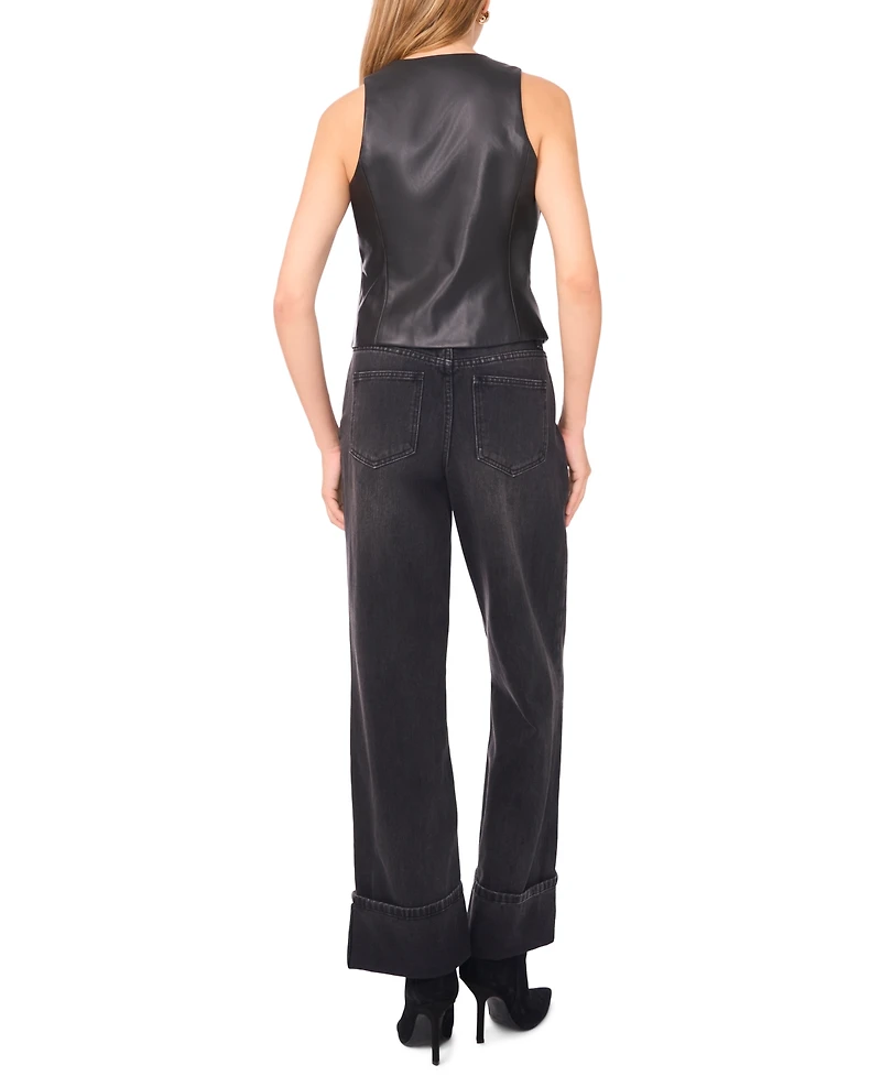 1.state Women's Button Front Vest