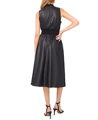 1.state Women's Mock Neck Midi Dress