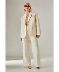Nasty Gal Women's Twill Buckle Tailored Pants