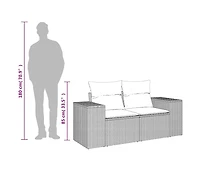 Garden Sofa Black