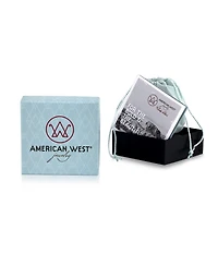American West Jewelry Sterling Silver Multi Gemstone Bold Cluster Cuff, Size Large