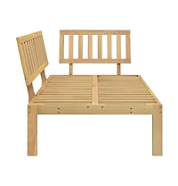 Patio Pallet Corner Sofa Solid Wood Acacia
