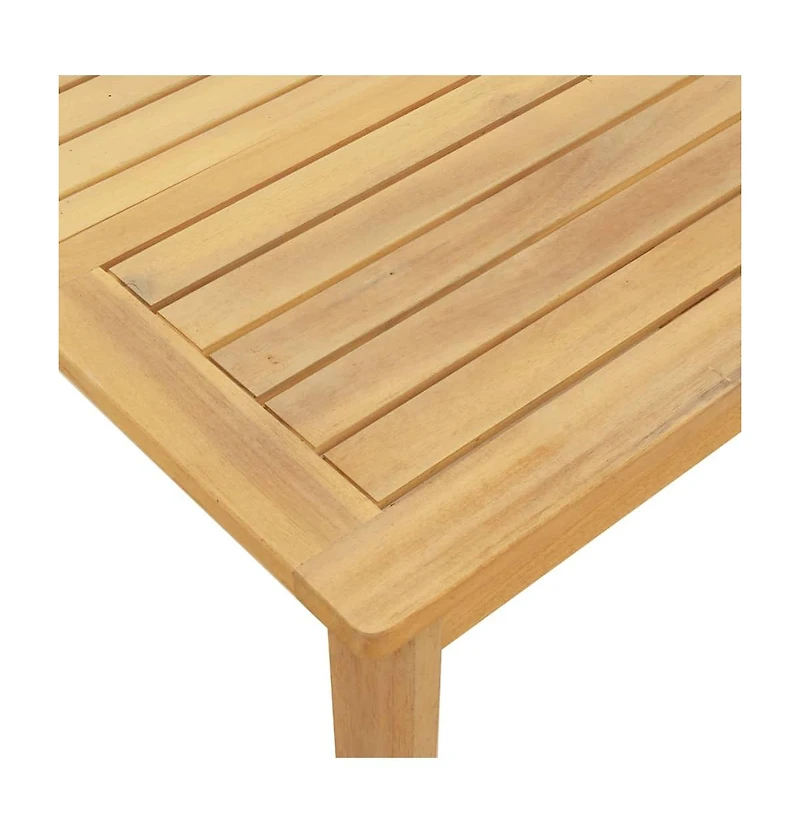 Patio Table 39.4"x23.6"x11.8" Solid Wood Acacia