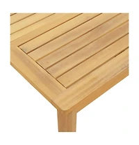 Patio Table 39.4"x23.6"x11.8" Solid Wood Acacia