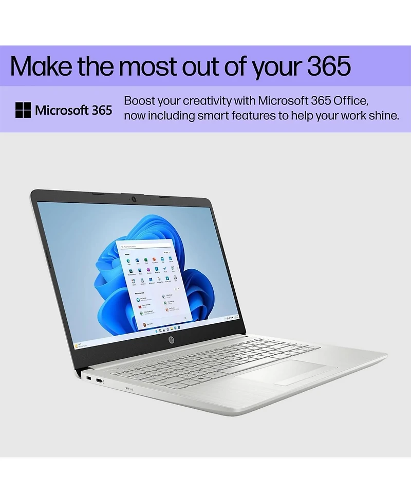Kuu Portable Laptop, Student and Business, 14" Hd Display, Intel Quad-Core N4120, 16GB DDR4 Ram, 64GB eMMC, 1 Year Office 365, Webcam, Rj-45, Hdm