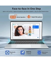 Kuu Laptop Computer, 16GB DDR4 512GB Ssd,Core N95, 15.6" Fhd Ips, 2.4G/5G WiFi, Webcam, Cooling Fan, Fingerprint Unlock, Backlit Keyboard