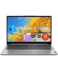 Kuu IdeaPad 1 Student Laptop, 15.6" Fhd Display, Intel Dual Core Processor, 12GB Ram, 512GB Ssd + 128GB eMMC, 1 Year Office 365, Wi-Fi 6, Webcam,