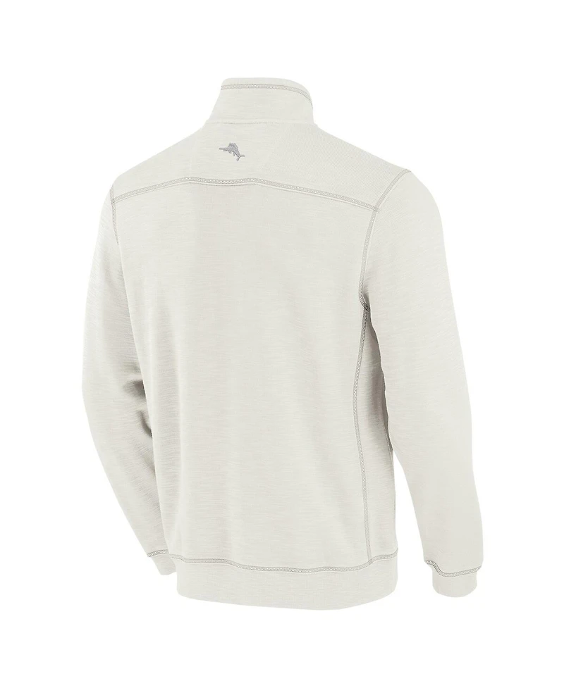 Tommy Bahama Men's Cream St. Louis Cardinals Sport Tobago Bay Tri-Blend Half-Zip Sweatshirt