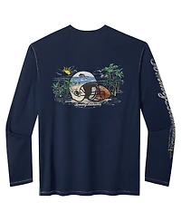 Tommy Bahama Men's Navy Dallas Cowboys Oasis Endzone Lux Long Sleeve T-Shirt
