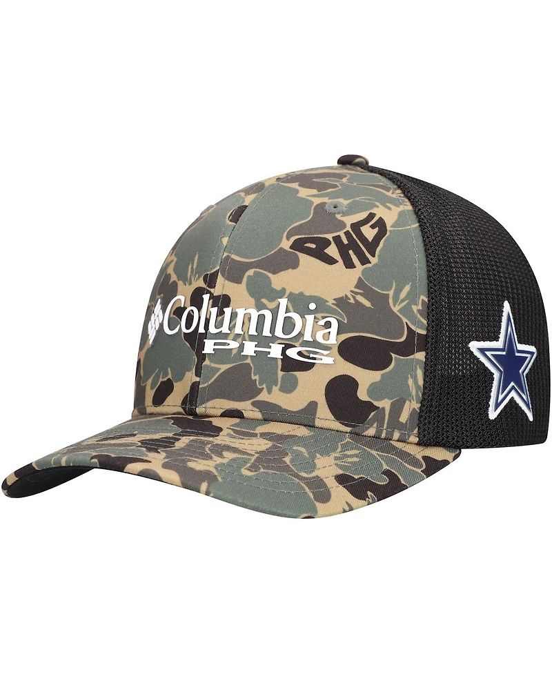 Columbia Men's Camo Dallas Cowboys Phg Mesh Flex Hat