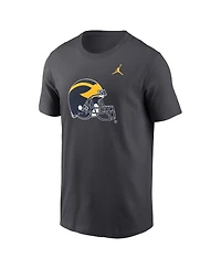 Jordan Men's Anthracite Michigan Wolverines Primetime Alternate Logo T-Shirt