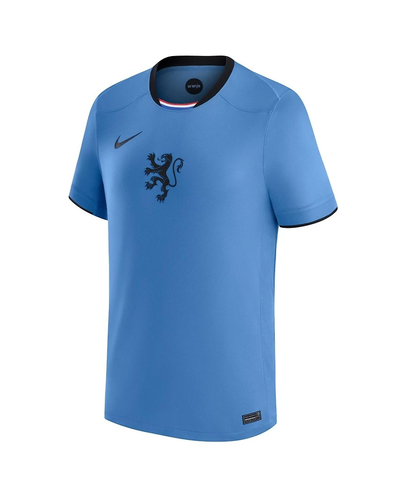Nike Big Boys and Girls Blue Netherlands Women's National Team 2025/26 Away Replica Jersey