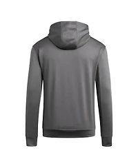 Adidas Men's Gray Indiana Hoosiers Locker Logo Fleece Pullover Hoodie