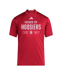 Adidas Men's Crimson Indiana Hoosiers 2025 Training Performance Team T-Shirt