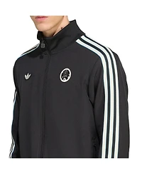 Adidas Men's Black Newcastle United Terrace Icons Full-Zip Track Jacket