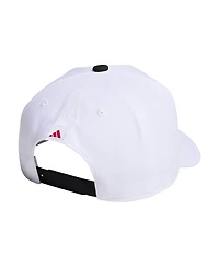 Adidas Men's and Women's White Louisville Cardinals Locker Room A-Frame Adjustable Hat