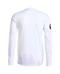 Adidas Men's White Manchester United 2025/26 Away Authentic Long Sleeve Jersey