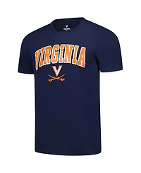 Fanatics Unlabeled Men's Navy Virginia Cavaliers Basic Arch T-Shirt