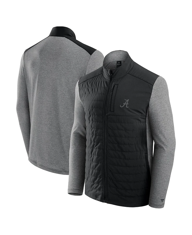 Fanatics Men's Black Alabama Crimson Tide Tonal Primary Logo Full-Zip Jacket