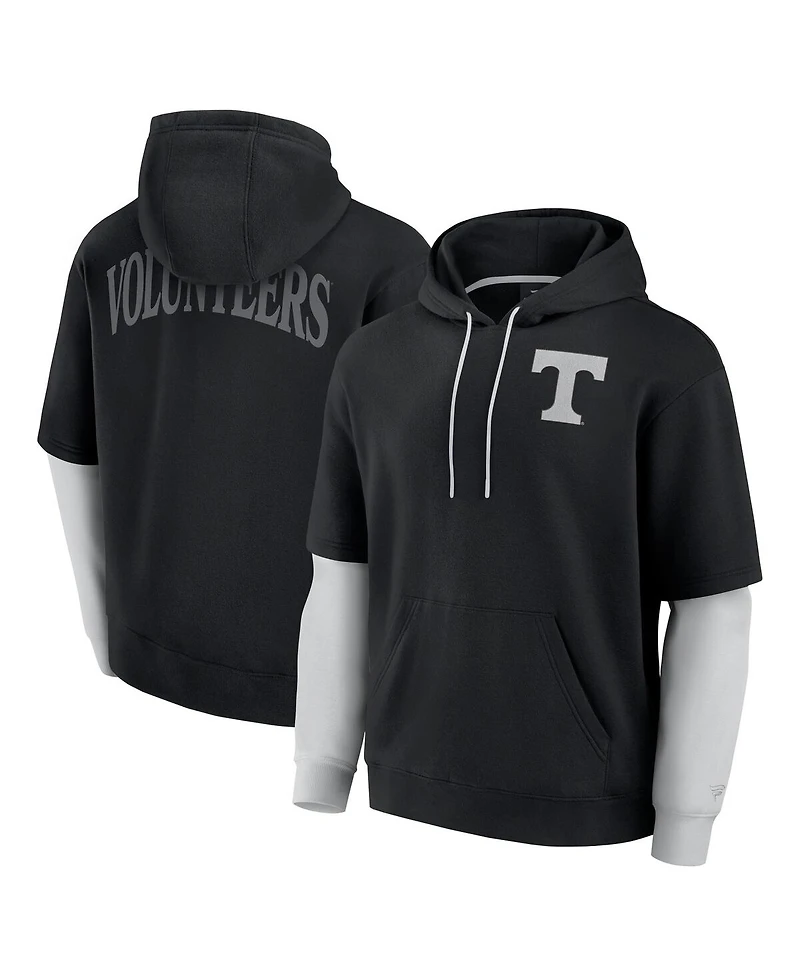 Fanatics Men's Black Tennessee Volunteers Sleek Pullover Hoodie