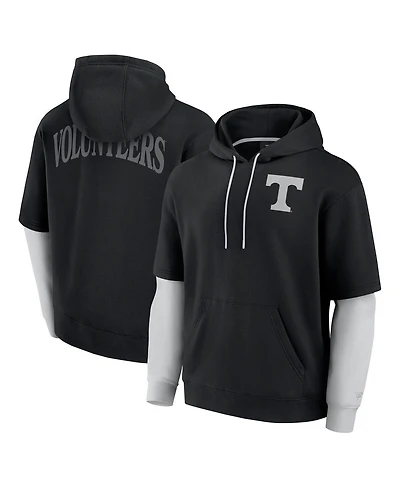 Fanatics Men's Black Tennessee Volunteers Sleek Pullover Hoodie