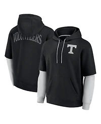 Fanatics Men's Black Tennessee Volunteers Sleek Pullover Hoodie