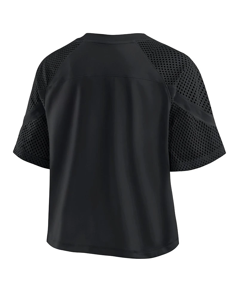 Fanatics Women's Denver Broncos Oversized Raglan V-Neck Blackout Fashion Jersey