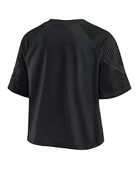 Fanatics Women's Denver Broncos Oversized Raglan V-Neck Blackout Fashion Jersey