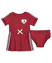 Colosseum Girls Baby Boys and Crimson Alabama Tide Xur Dress Bloomer Set