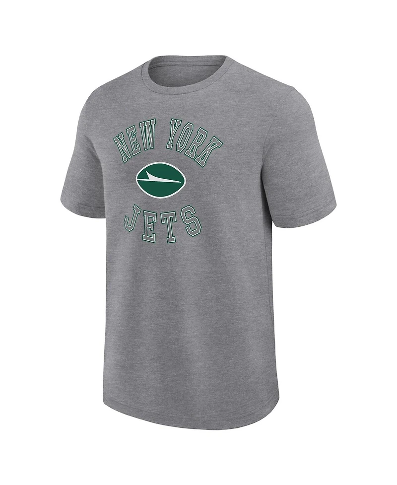 Logo Athletic Men's Heather Gray New York Jets Success T-Shirt
