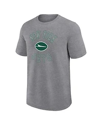 Logo Athletic Men's Heather Gray New York Jets Success T-Shirt