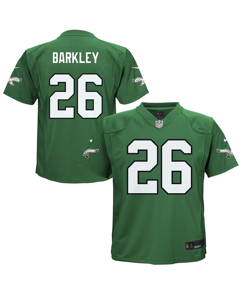 Nike Preschool Saquon Barkley Kelly Green Philadelphia Eagles Alternate Player Game Jersey